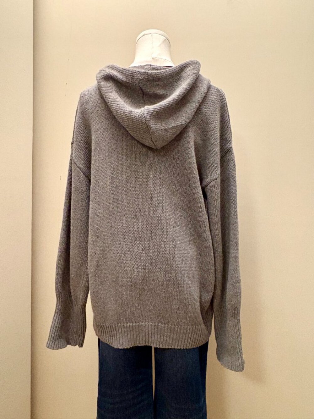 Button Drawstring Hooded Cardigan - Picture 8 of 10